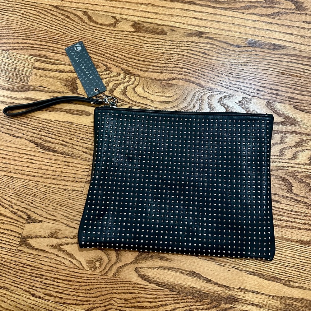 Street Level 7 Studded Black Clutch